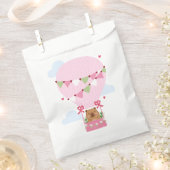 Cute Capybara Hot Air Balloon Favor Bag フェイバーバッグ (クリップ留めされた状態)