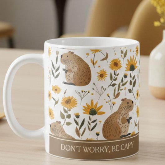 Cute Capybara Inspirational コーヒーマグカップ
