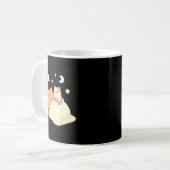 Cute Capybara Kawaii Sleep Pajamas Sleepybara Cat コーヒーマグカップ (正面左)