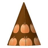 Cute Capybara on Pumpkin Halloween Party Hat パーティーハット (裏面)