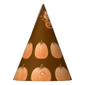 Cute Capybara on Pumpkin Halloween Party Hat パーティーハット (左)