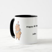 Cute Capybara Party Mug | Adorable Animal Celebrat マグカップ (正面左)