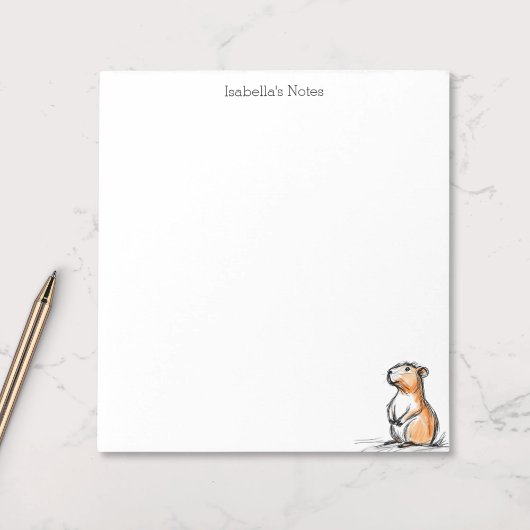 Cute Capybara Sketch  ノートパッド