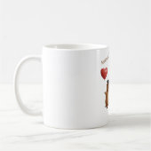 Cute Capybara Valentine Couple Balloon Coffee Mug ツートーンマグカップ (左)