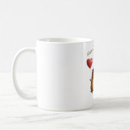 Cute Capybara Valentine Couple Balloon Coffee Mug ツートーンマグカップ