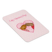Cute capybara Valentine's Day magnet マグネット (右側)