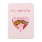 Cute capybara Valentine's Day magnet マグネット (縦)