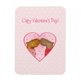 Cute capybara Valentine's Day magnet マグネット