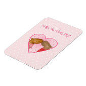 Cute capybara Valentine's Day magnet マグネット (左側)