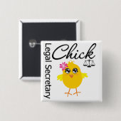 Cute Career Chick – 法務長官 缶バッジ (正面&裏面)