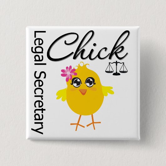 Cute Career Chick – 法務長官 缶バッジ (正面)