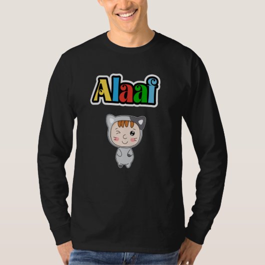 Cute Carnival Animal Kölle Alaaf Party Cat  3 Tシャツ (正面)