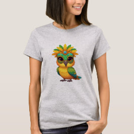 Cute Carnival Owl Women's T-Shirt Brazil Tropical Tシャツ