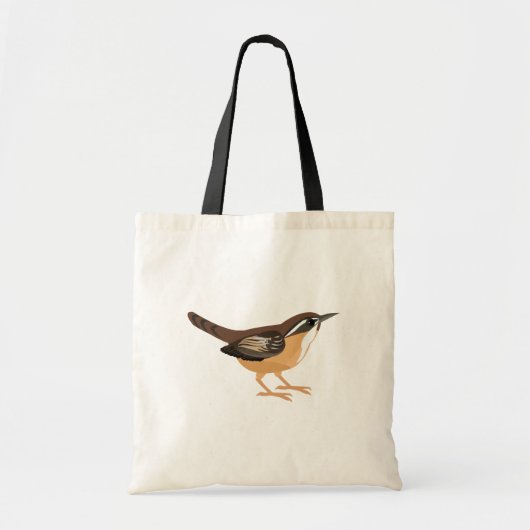 Cute Carolina Wren トートバッグ (正面)