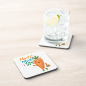 Cute Carrot Masti Mode ON Coasters Set Fun Cartoon コースター (右側)