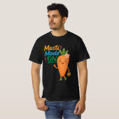 Cute Carrot Masti Mode ON Men’s T-Shirt Funny Tシャツ (正面フル)