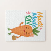 Cute Carrot Masti Mode ON Puzzle Fun Cartoon Cute  ジグソーパズル (横)