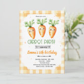 Cute carrot party invitation 招待状 (スタンド正面)