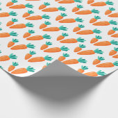 Cute Carrot Pattern Wrapping Paper ラッピングペーパー (角)