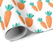 Cute Carrot Pattern Wrapping Paper ラッピングペーパー (ロールコーナー)