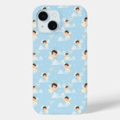 Cute Cartoon Angels And Doves Seamless Pattern Case-Mate iPhoneケース (裏面)