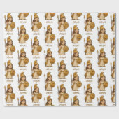 Cute Cartoon Athena – Greek Goddess Custom ラッピングペーパー (フラット)
