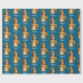 Cute Cartoon Athena – Greek Goddess Custom ラッピングペーパー (フラット)