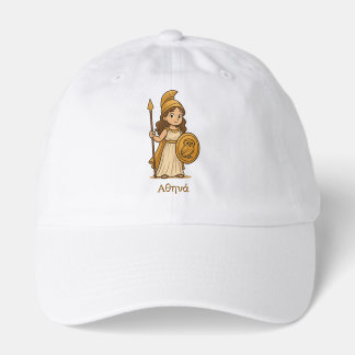 Cute Cartoon Athena Greek Goddess Custom Hat  キャップ