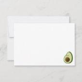 Cute Cartoon Avocado Custom Blank ノートカード (正面)
