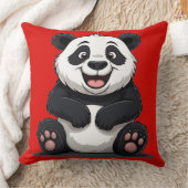 Cute Cartoon Baby Panda クッション (ブランケット)