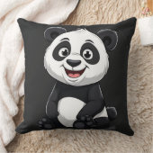 Cute Cartoon Baby Panda クッション (ブランケット)