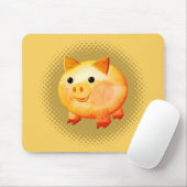 Cute Cartoon Baby Pig Painting マウスパッド (マウス)