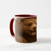 Cute Cartoon Bear Mug Printable | Adorable Animal  マグカップ (正面左)