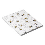 Cute Cartoon Bee Honeybee Seamless Pattern Sticky  ノートパッド (アングル)