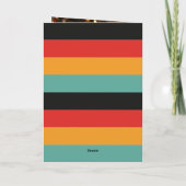 Cute Cartoon Birds Retro Merry Christmas Photo シーズンカード (裏面)