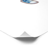 Cute Cartoon Boy and Girl Playing Padel Tennis – F ポスター (コーナー)