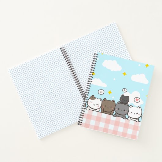 Cute Cartoon Cat Notebook ノートブック (内部)
