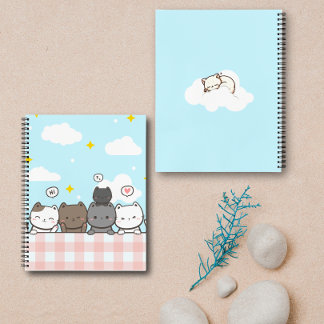 Cute Cartoon Cat Notebook  ノートブック