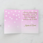 Cute Cartoon Character Pink Christmas  シーズンカード (内部)