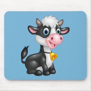 Cute Cartoon Cow マウスパッド