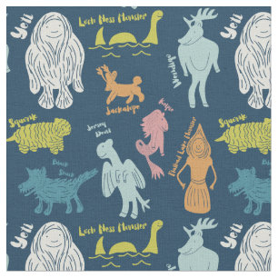 Cute Cartoon Cryptids idガイド ファブリック