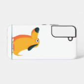 Cute Cartoon Dachshund Illustration – Funny Sausag Samsung Galaxyケース (裏面横)