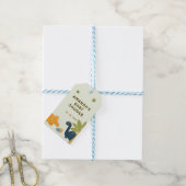 Cute Cartoon Dinosaur Baby Shower  ギフトタグ (より糸付き)