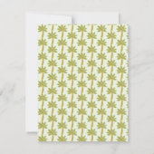 Cute Cartoon Dinosaur Baby Shower  サンキューカード (裏面)