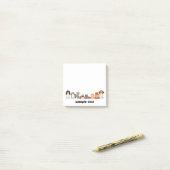 cute cartoon dogs and cats post it ポストイット (デスク上)