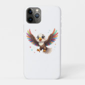 Cute Cartoon Eagle Flying – Friendly Vector Art Case-Mate iPhoneケース (裏)