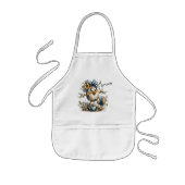 Cute Cartoon Easter Egg Illustration 子供用エプロン (正面)