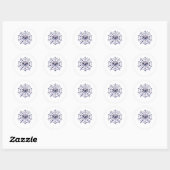 Cute Cartoon Eye in a Sparkly Web ラウンドシール (シート)