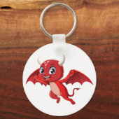 Cute cartoon flying devil キーホルダー (裏面)