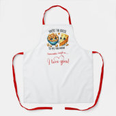 Cute Cartoon Food Custom I Love You Gift Apron エプロン (正面)